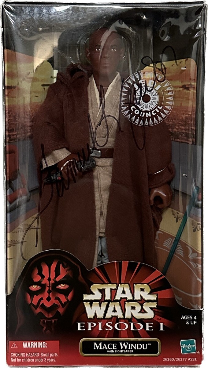 Samuel L. Jackson SIGNED Star Wars Episode 1 Mace Windu 12 Inch