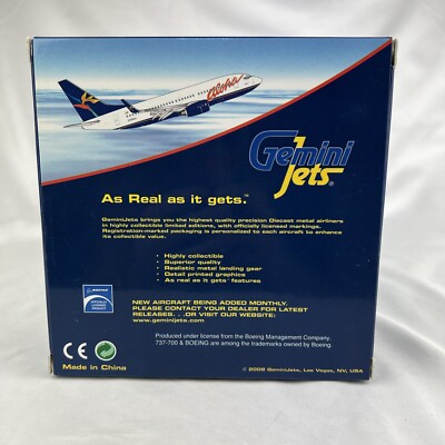 Gemini Jets Aloha Boeing 737-700 1:400 GJAAH633 N746al | eBay