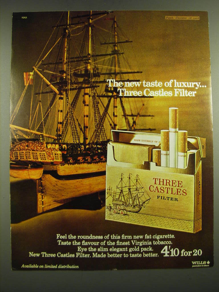 wills filter cigarette 1968 Wills Three Castles Filter Cigarettes Ad wills filter cigarette 1968 Wills Three Castles Filter Cigarettes Ad