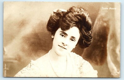 AK CARRIE MOORE SCHAUSPIELERIN AUSTRALIEN 1908 ECHTFOTOGRAFIE 