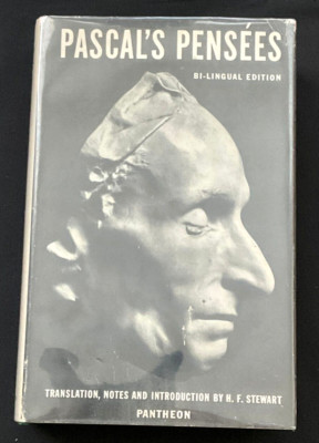 Pascal's Pensees, Bi-lingual Edition, H. F. Steward, DJ, Hardcover (1950) RARE