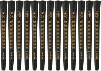 Avon Chamois Black Jumbo Golf Grips - Set of 13 - New