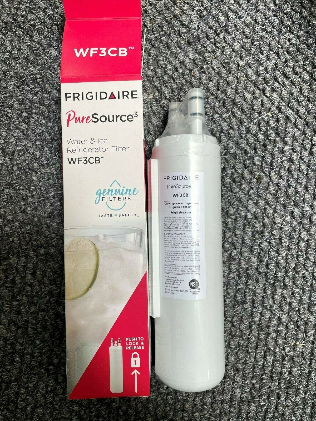 2 PACK Frigidaire WF3CB Puresource3 Refrigerator Water & Ice Filter