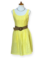 Nine West Yellow Tank Dress Fit & Flare Size 6