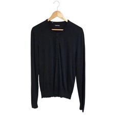 Tom Ford Henry Neck Long Sleeve T-Shirt, Size 48
