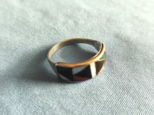 Navajo Zuni Ring Zeno & Maryann Edaaki Inlay ...