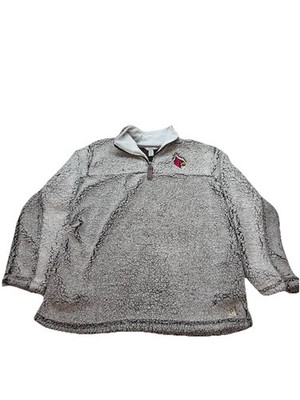Woman s Pressbox  1/4 Zip St Louis Cardinals Baseball Fleece Pullover Sz Large
