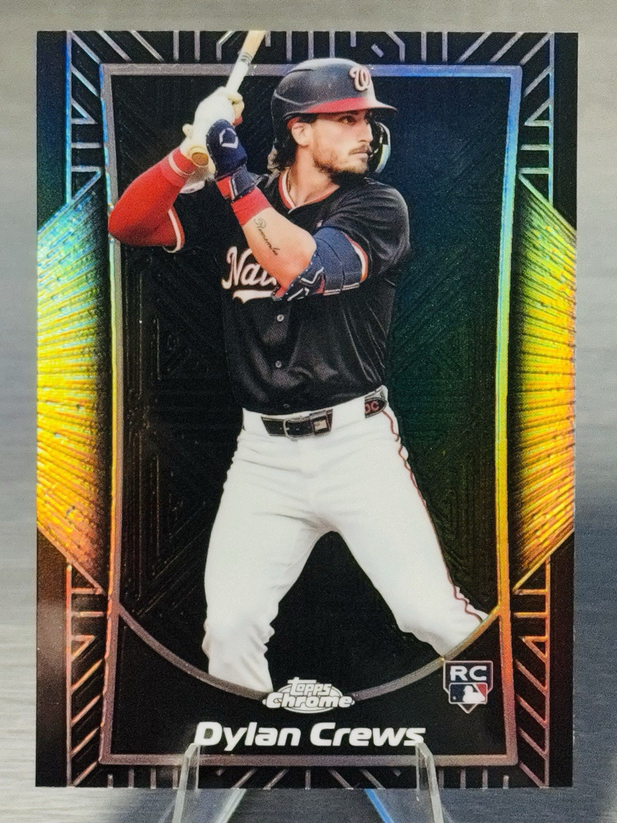 🔥⚾️DYLAN CREWS 2025 Topps Chrome Shadow Etch SSP RC #CASE HIT #NATIONALS!!!⚾️🔥