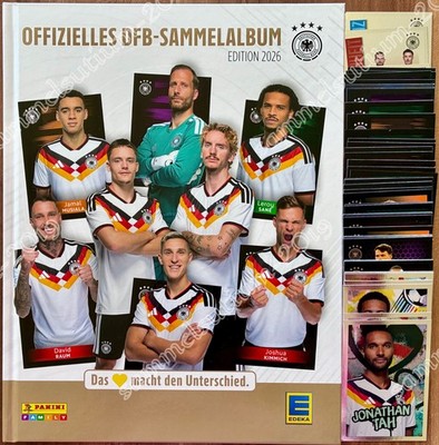 Edeka DFB 2026 Panini Family - Komplett Set - alle 72 Karten + Album