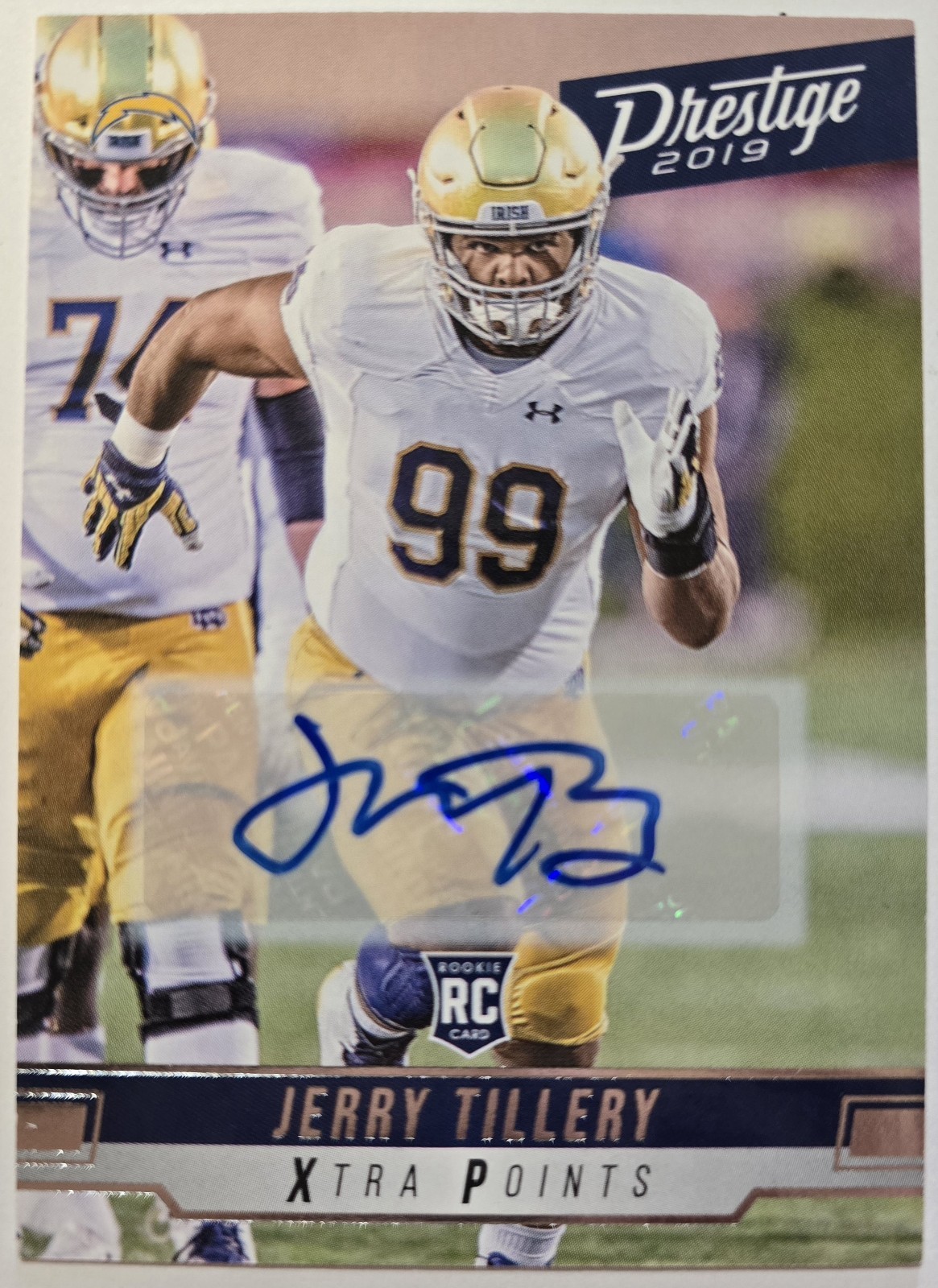 Jerry Tillery Panini Prestige #203 Signature Xtra Points