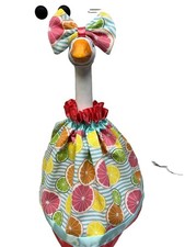 Goose Porch Duck Outfit For 19-23 Inch Handmade Tutu Citrus Lemons Dress W/bow