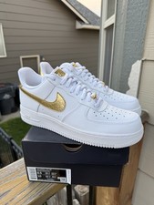Nike Air Force 1 Low White Metallic Gold for Sale | Authenticity 
