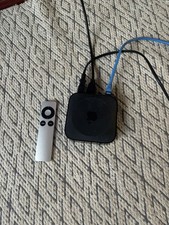 Apple TV 3rd Gen Media Streamer come with remote cables, tested ready to use
