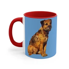 Charming Border Terrier 'Andrew' Ceramic Accent Coffee Mug