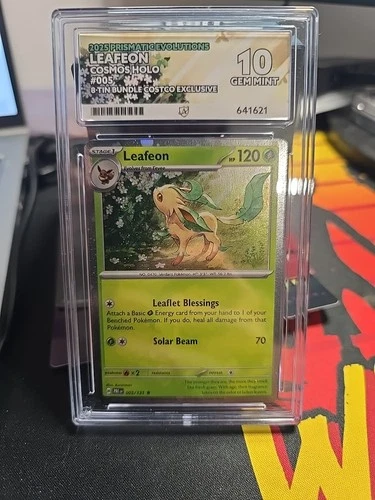 Leafeon 005/131 Cosmos Holo Prismatic Evolutions Costco Promo Ace 10 Gem Mint