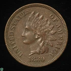 1880 Indian Head Small Cent - Extra Fine Details