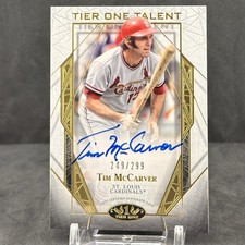 2022 Topps Tier One Tim McCarver - Tier One Talent Auto /299 #T1TA-TM (AU)