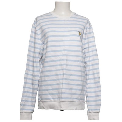 Lyle & Scott, Sweatshirt, Größe: L, ML1233V, Blau/Weiß, Baumwolle, Streifen #uDm