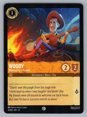 WOODY - WAITING FOR A FRIEND 3/204 C LORCANA NM 12 FEDERICO MARIA CUGLIARIc