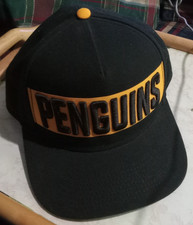 USED Pittsburgh Penguins USED NHL Fanatics Flat Brim Snapback Hat