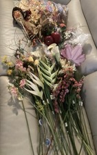 Artificial Flowers Lot Of 40 Pieces - Mixed Variety  Colors for Decor