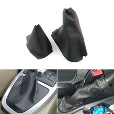Leather Gear Shift Handbrake Dust Center Cover For Land Rover Freelander 2 08-13