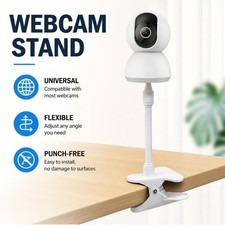 Punch-free Clip on Webcam Stand Universal Camera Holder Stand  Home