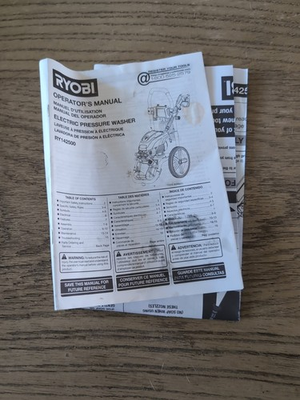 #ad Ryobi Electric Pressure Washer Operator#x27;s Manual RY142500 $8.10