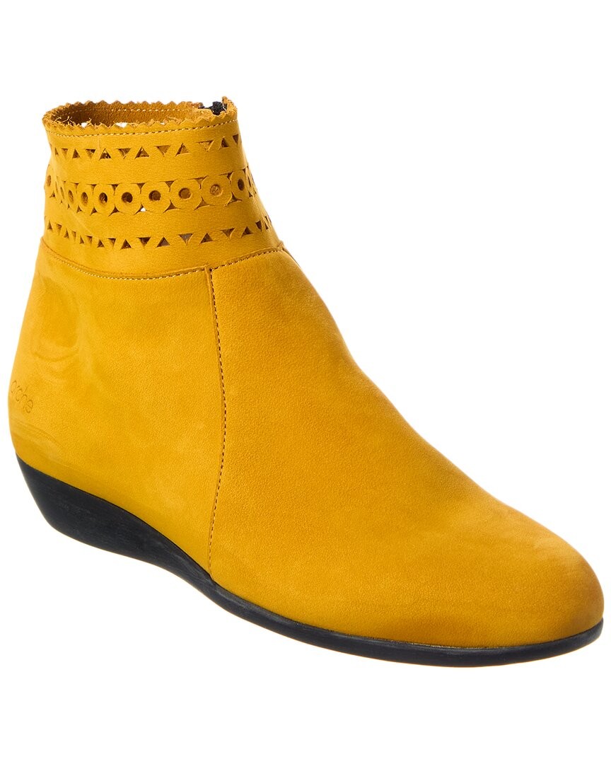 Arche Onywel Leather Bootie Women's Yellow 36