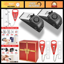 Portable Door Lock - Home Security Travel Lockdown - 4 Pack for Safety Privacy