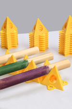 50pcs Pyramid Stands Painting Stands, Painting Pyramids, Mini Cone Paint Stan...