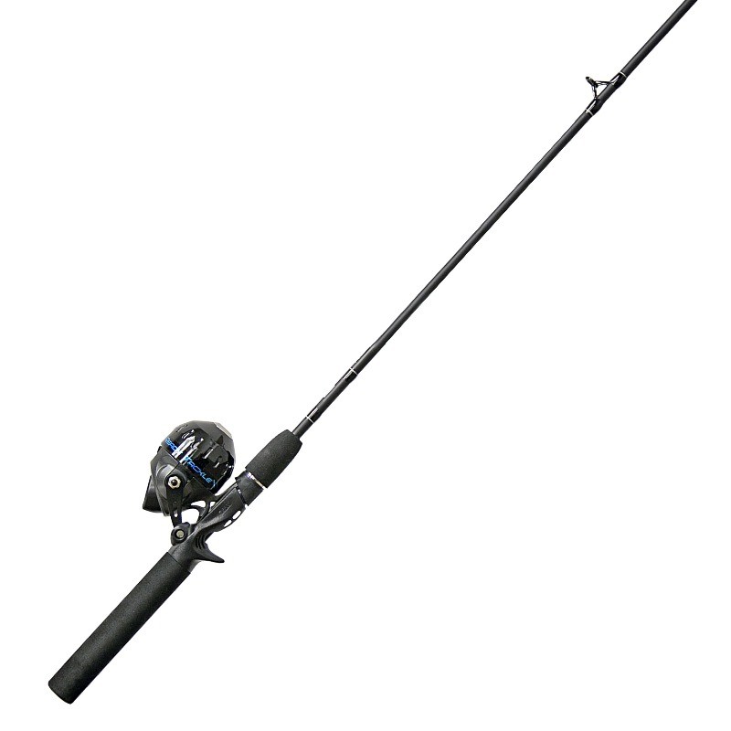  Spincasting Fishing Rod & Reel Combo 5-foot 6-inch 2-piece, Black