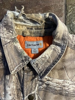 Carhartt x Realtree Camo Jacket with Orange Lining Size Thermal