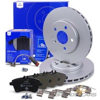 ATE Bremsscheiben +Ceramic BelÄGe Vorne FÜR Mercedes A-KLASSE W169 B-KLASSE W245