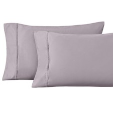 Superior 1200-Thread Count Egyptian Cotton Solid Pillowcase Set Zephyr 1200Sdpc