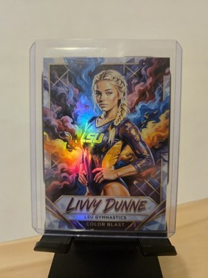 Custom Holo Livvy Dunne Color Blast Fan Art Card ACEO