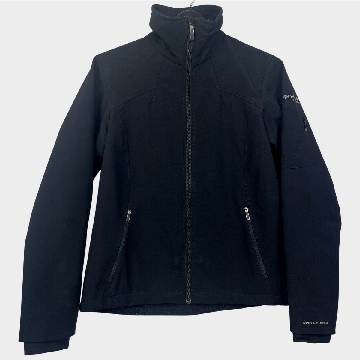 Columbia Titanium Omni Shield Womens M Softshell Jacket Black Mock 