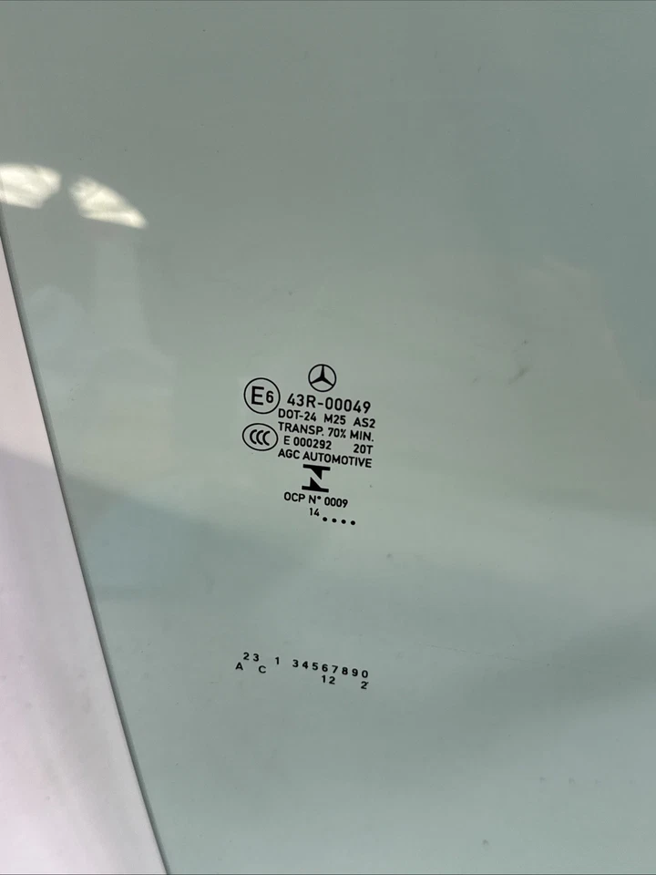 12-15 Mercede W204 C250 C350 cupé puerta delantera derecha ventana vidrio OEM Foto 3 de 4