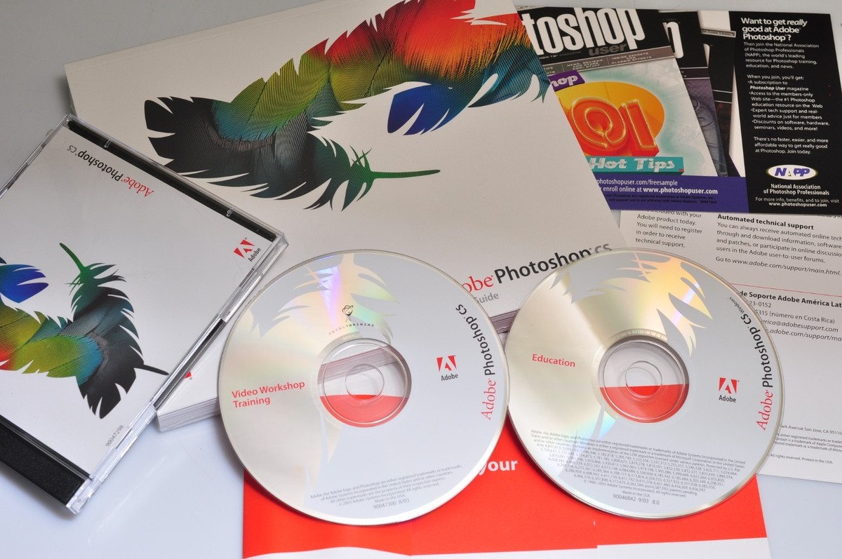 Adobe PhotoShop CS Education for Windows CD 2 Disk Set with