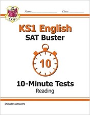 KS1 English SAT Buster 10-Minute Tests: Reading by CGP Books Paperback Book