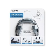 Carson Dual Head LED Neck Light 2-Bright Settings Handsfree Books Reading Crafts