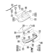 Genuine Mopar Folding Top Deck Filler Panel 68418779AA