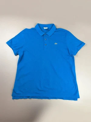 Vintage Lacoste Poloshirt Blau Gr. 6 L/XL Y2K Retro Herren - Bild 1 von 4