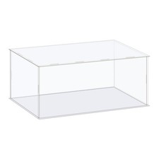 Display Case Box Acrylic Box Transparent Showcase 41x21x16cm for Collectibles