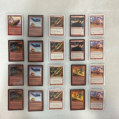 MTG 20 Card Red Lot Shatter Spitting Earth Stone Giant Mixed Sets