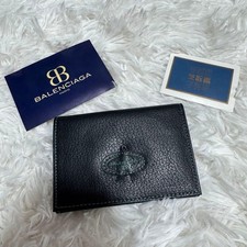 Balenciaga Card Case Leather Black Limited Edition Women's accessories, popular