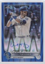 2022 Topps Chrome Veteran Blue RayWave Refractor 104/150 Mitch Haniger Auto 0s4t