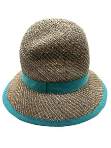 Danielle Meucci Multicolor Crochet Fedora Hat with Lime Trim Daniele meucci made in - Gem main image 3