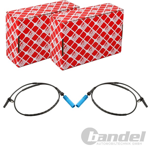 2X febi bilstein ABS-SENSOREN Hinten Beidseitig Passend FÜR BMW X1 Links+Rechts-image
