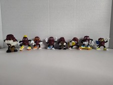 Vintage 1980's California Raisins Figures Lot of 8